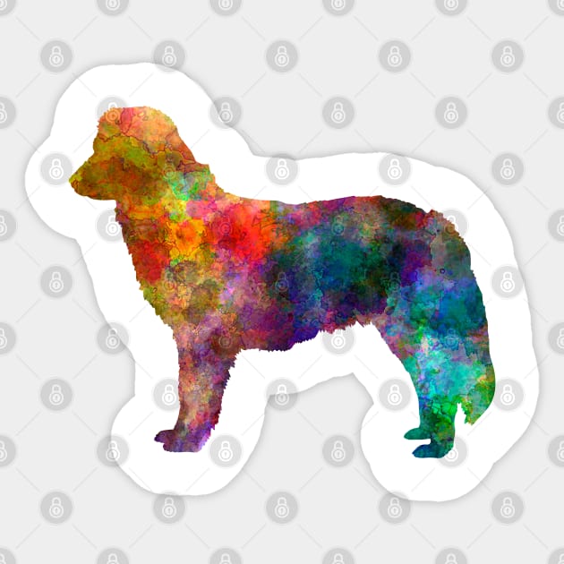 Nova Scotia Duck Tolling Retriever in watercolor Sticker by PaulrommerArt